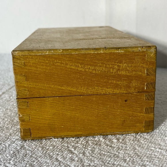 Vintage Blank Glass Microscope Slides In Wooden Box - Picture 12 of 16